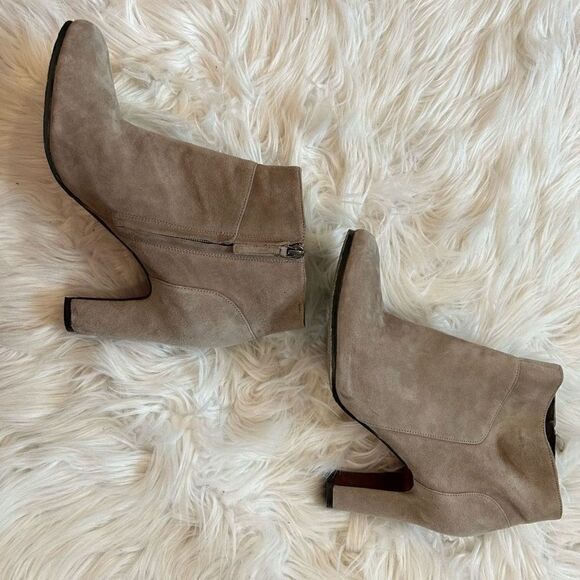 Sam Edelman tan suede bootie side zip approx size 9.5 GUC - Picture 2 of 10